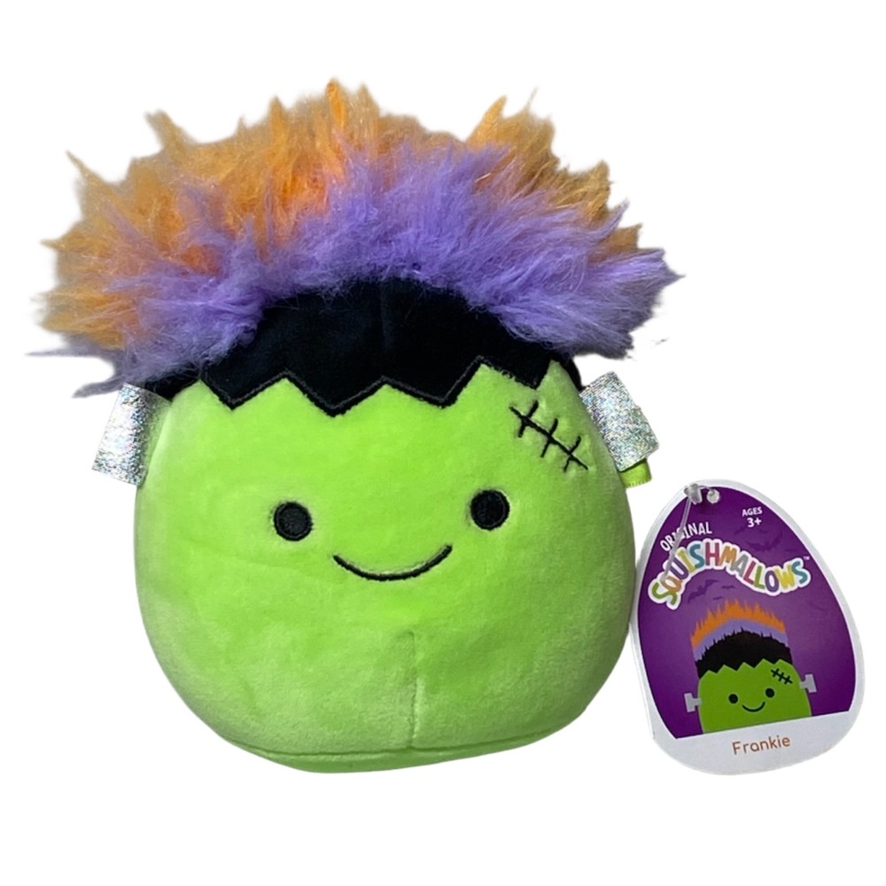Squishmallow Len 8" Plush Frankenbear Halloween & Mini Frankie Frankenstein NWT - Picture 3 of 16